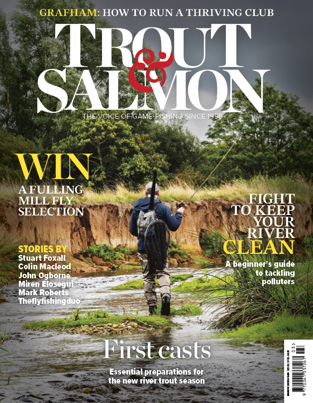 Trout & Salmon March 2026 cover